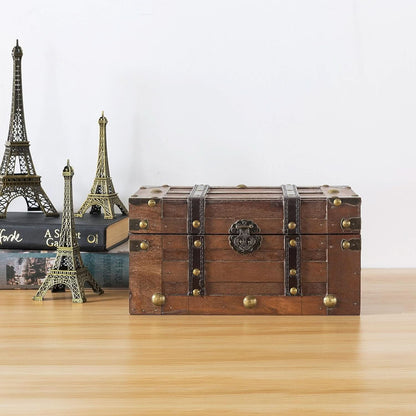 Wooden Treasure Chest 11 x 7 x 5.5