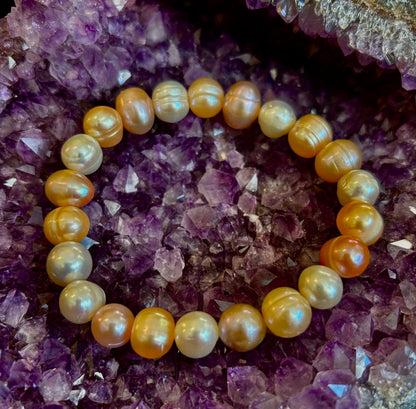 Cultured Freshwater Pearl Stretch Bracelet