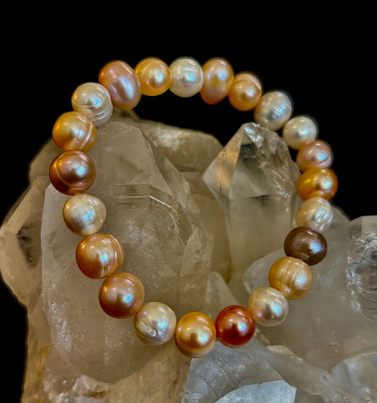 Cultured Freshwater Pearl Stretch Bracelet