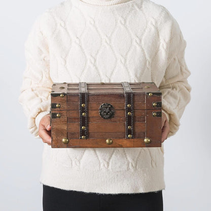 Wooden Treasure Chest 11 x 7 x 5.5