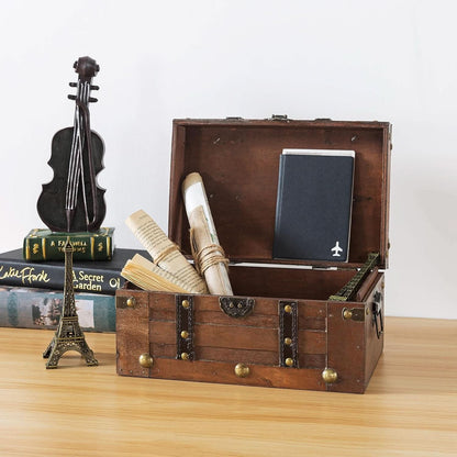 Wooden Treasure Chest 11 x 7 x 5.5